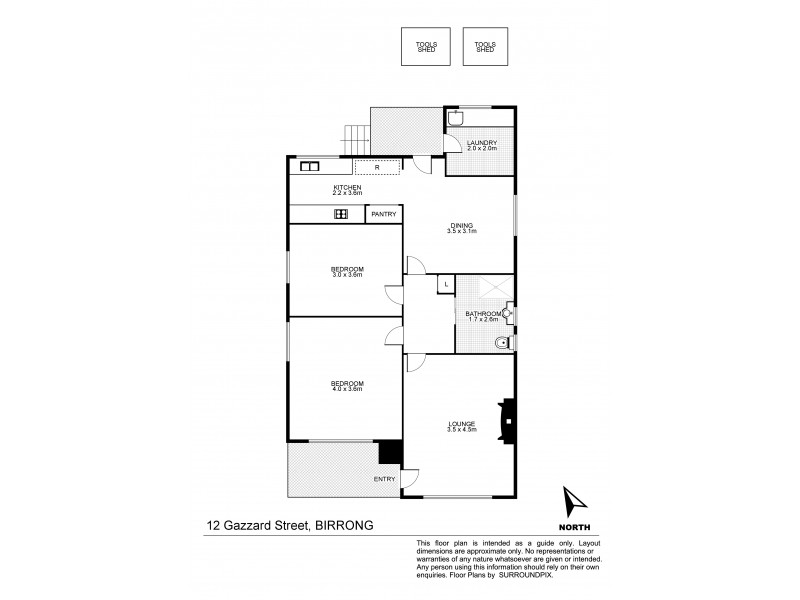 12 Gazzard St, Birrong NSW 2143 Floorplan