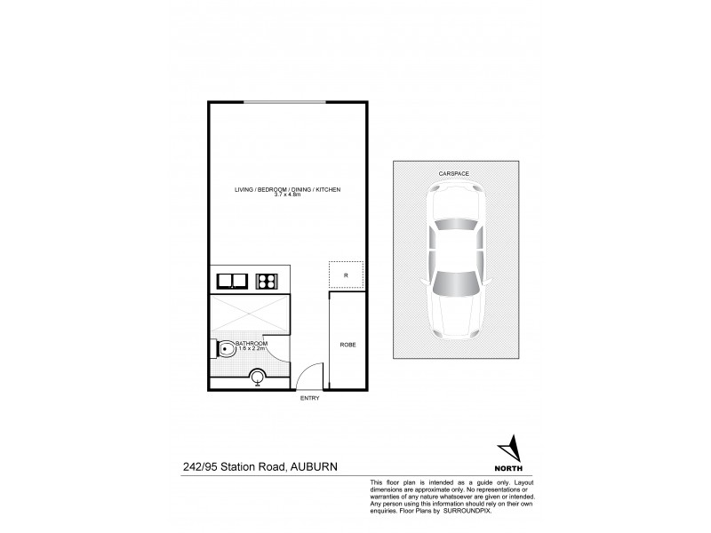 242/95 Station Rd, Auburn NSW 2144 Floorplan