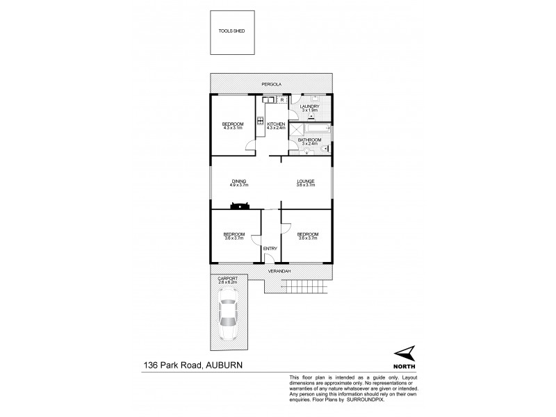 136 Park Rd, Auburn NSW 2144 Floorplan
