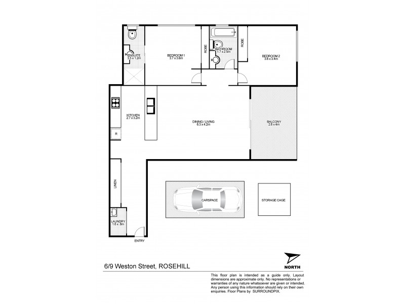 62/9-11 Weston St, Rosehill NSW 2142 Floorplan