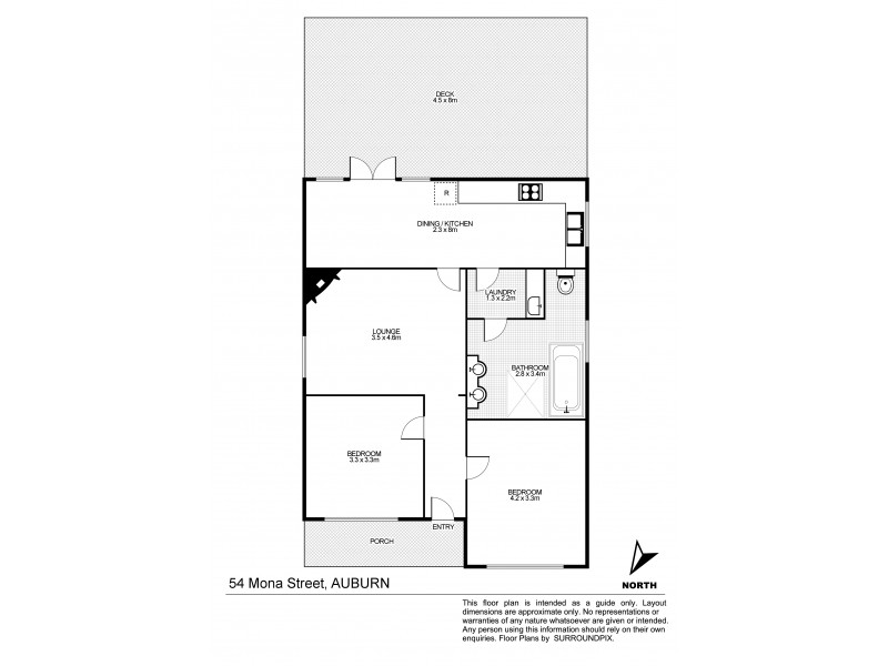 54 Mona St, Auburn NSW 2144 Floorplan