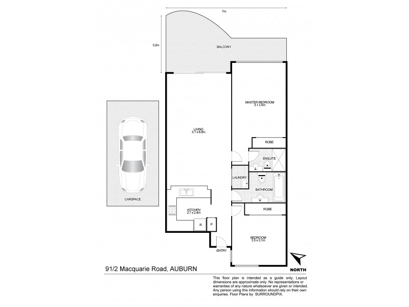91/2 Macquarie Road, Auburn NSW 2144 Floorplan