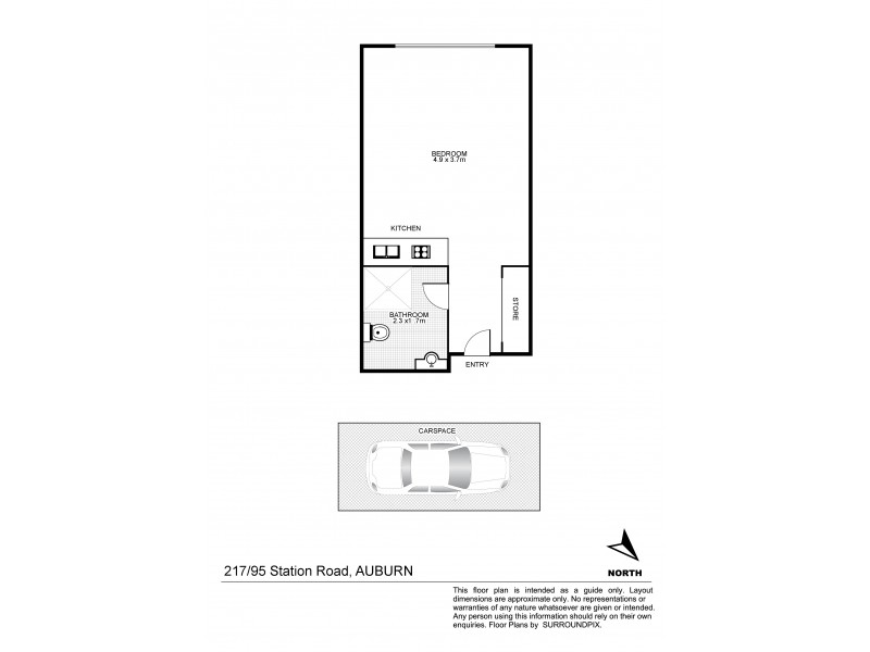 217/95 Station Road, Auburn NSW 2144 Floorplan