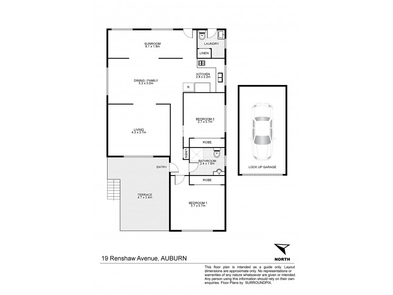 19 Renshaw Avenue, Auburn NSW 2144 Floorplan