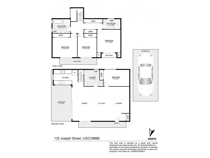 125A Joseph St, Lidcombe NSW 2141 Floorplan