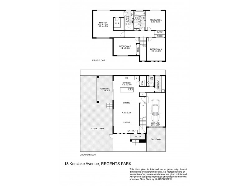 18 Kerslake Ave, Regents Park NSW 2143 Floorplan