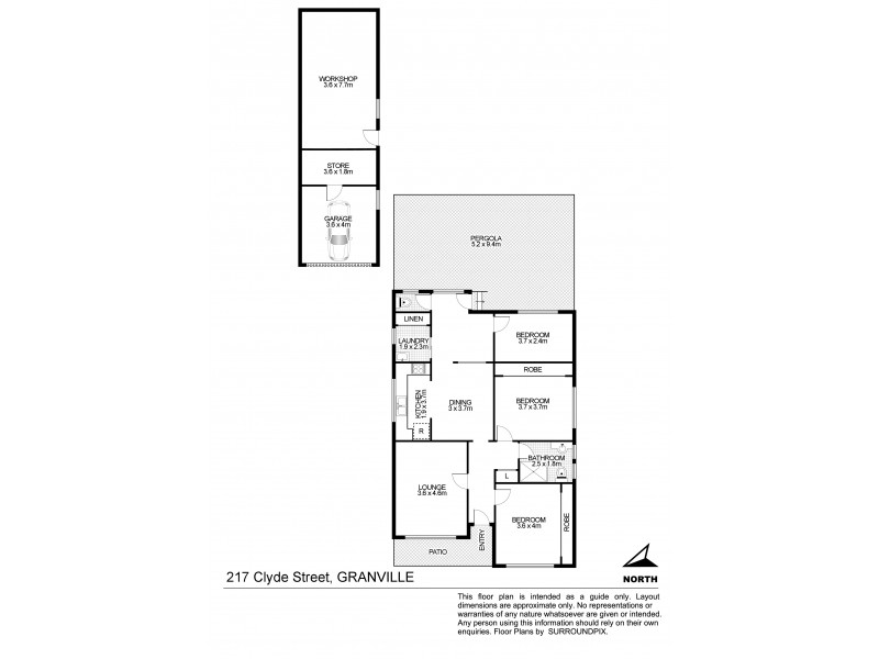 217 Clyde Street, Granville NSW 2142 Floorplan
