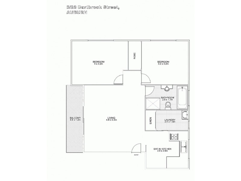 3/28 Dartbrook Rd, Auburn NSW 2144 Floorplan