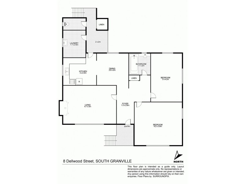 8 Dellwood St, Granville NSW 2142 Floorplan