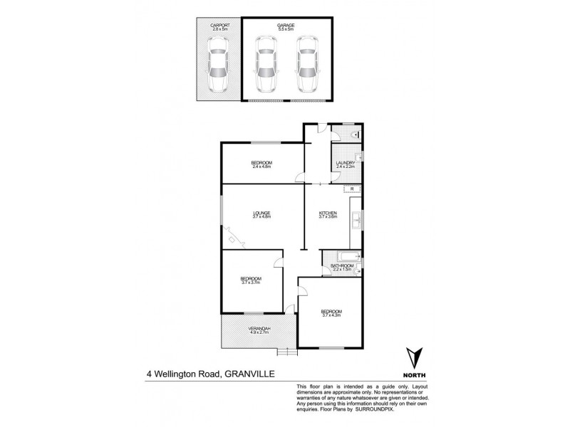 4 Wellington Rd, Granville NSW 2142 Floorplan