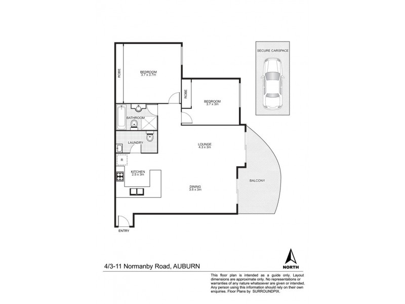 4/3 Normanby Road, Auburn NSW 2144 Floorplan