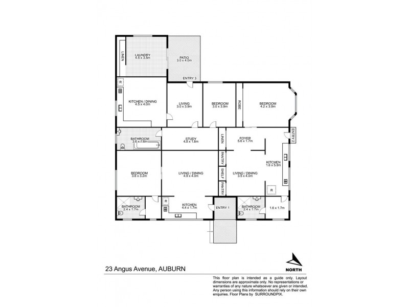 23 Angus Ave, Auburn NSW 2144 Floorplan