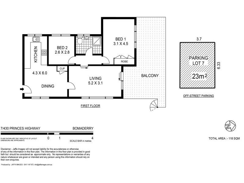 7/430 Princes Highway, Bomaderry NSW 2541 Floorplan