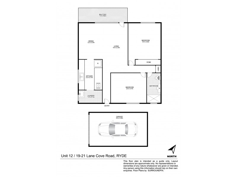 12/19-21 Lane Cove Road, Ryde NSW 2112 Floorplan