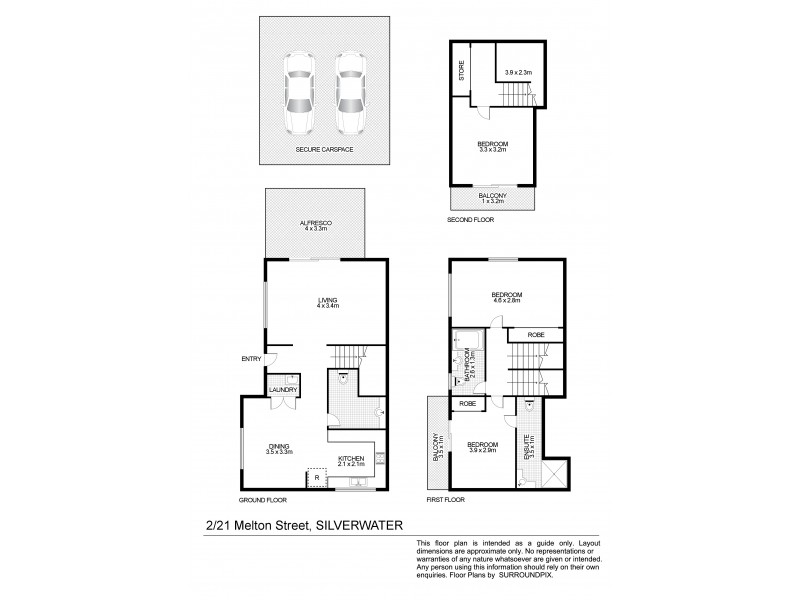 2/21 Melton St, Silverwater NSW 2128 Floorplan