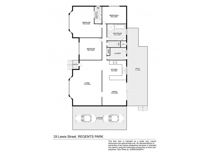 29 Lewis St, Regents Park NSW 2143 Floorplan