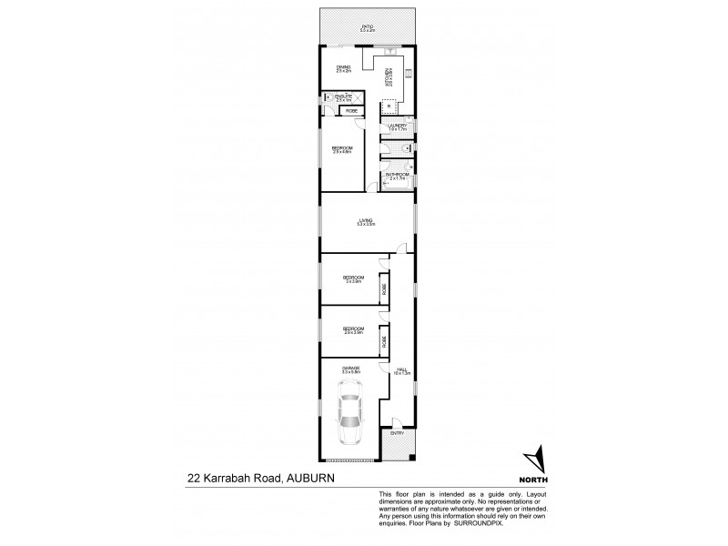 22 Karrabah Road, Auburn NSW 2144 Floorplan
