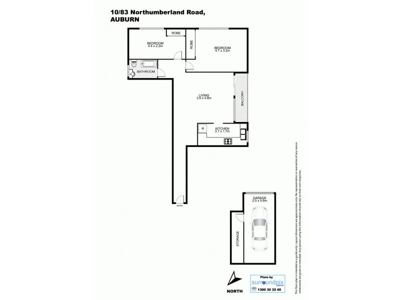 10/83 Northumberland Road, Auburn NSW 2144 Floorplan