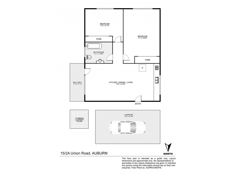 15/2a Union Rd, Auburn NSW 2144 Floorplan