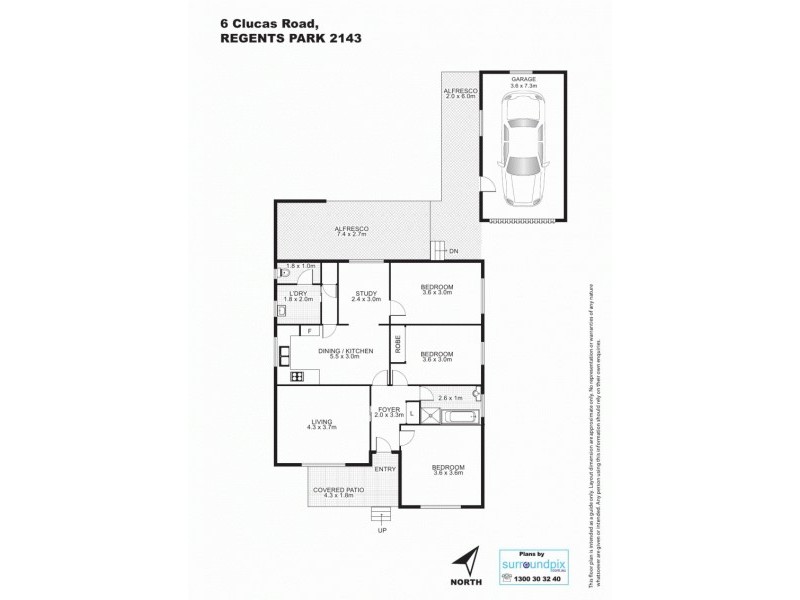 6 Clucas Road, Regents Park NSW 2143 Floorplan