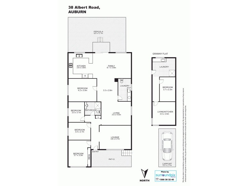38 Albert Rd, Auburn NSW 2144 Floorplan