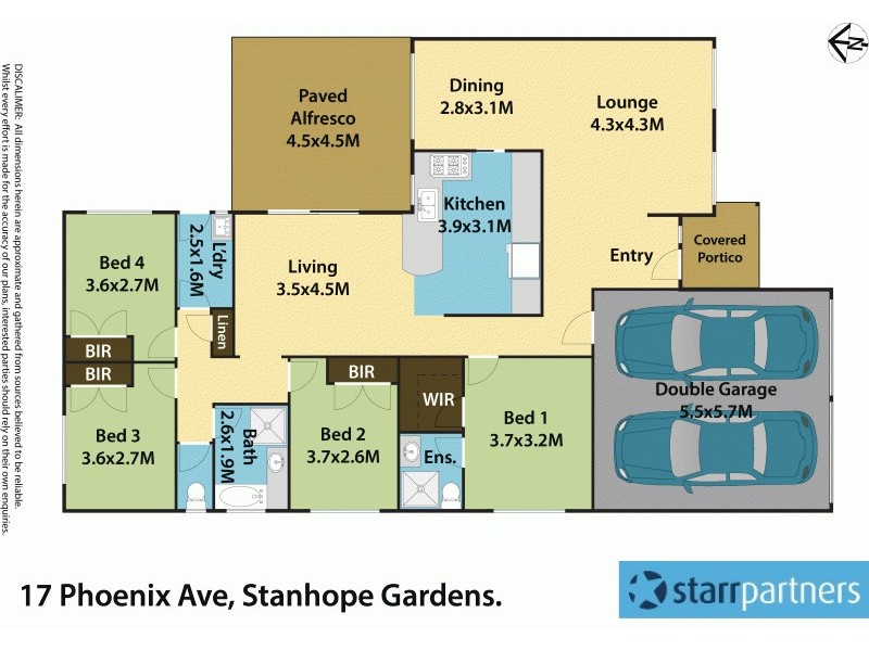17 Phoenix Avenue, Stanhope Gardens NSW 2768 Floorplan