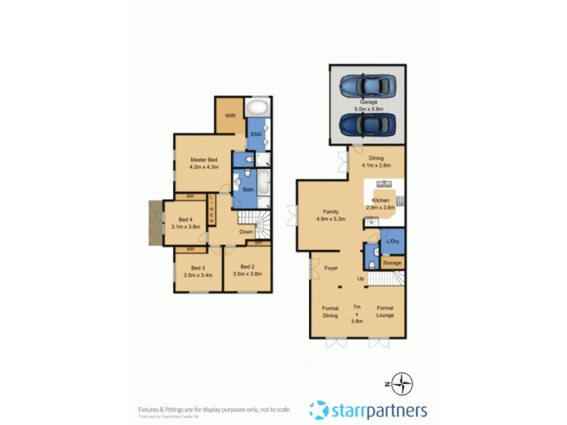 43 Linden Way, Bella Vista NSW 2153 Floorplan