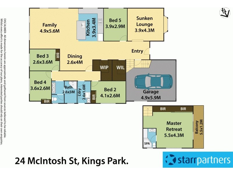 24 Mcintosh St, Kings Park NSW 2148 Floorplan