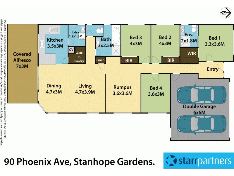 90 Phoenix Avenue, Stanhope Gardens NSW 2768 Floorplan