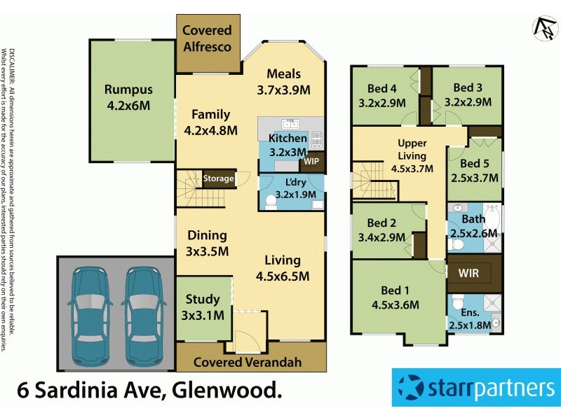 6 Sardinia,Avenue, Glenwood NSW 2768 Floorplan