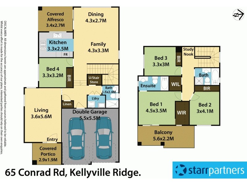 65 Conrad Rd, Kellyville Ridge NSW 2155 Floorplan