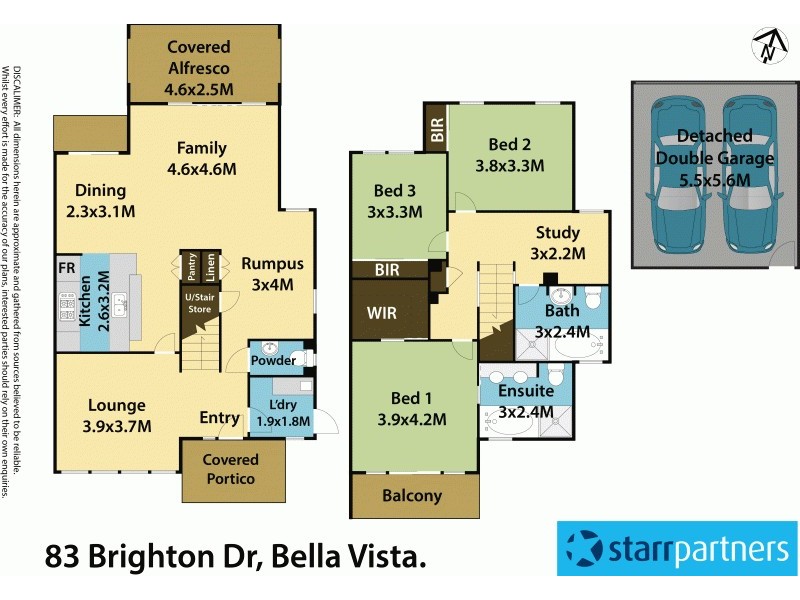 83 Brighton Drive, Bella Vista NSW 2153 Floorplan