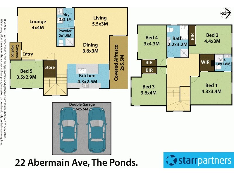 22 Abermain Ave, The Ponds NSW 2769 Floorplan