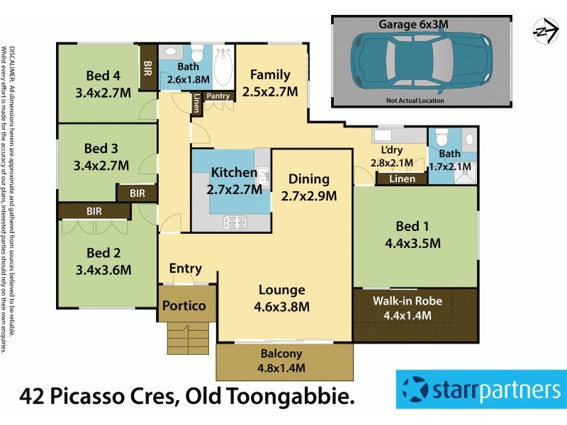 42 Picasso Crescent, Old Toongabbie NSW 2146 Floorplan