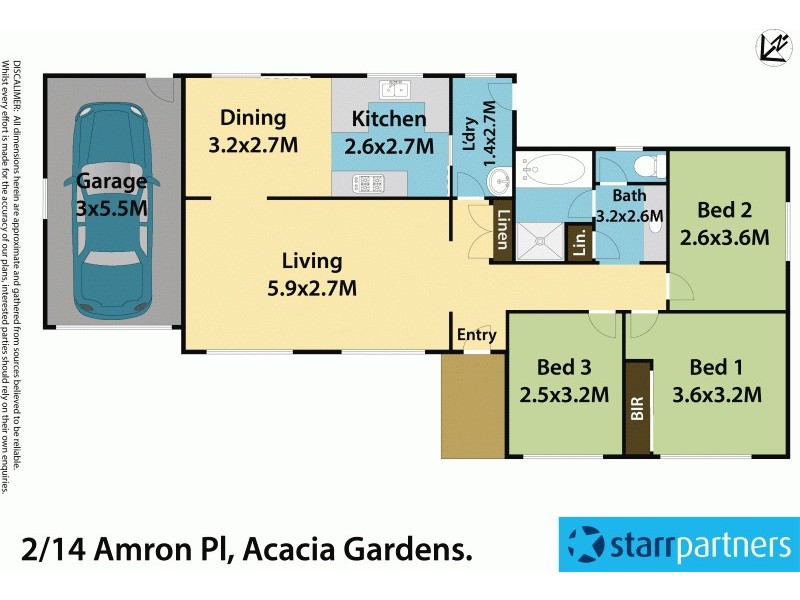 2/14 Amron Place, Acacia Gardens NSW 2763 Floorplan