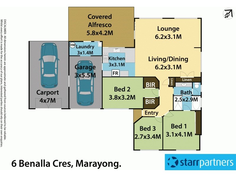 6 Benalla Crescent, Marayong NSW 2148 Floorplan