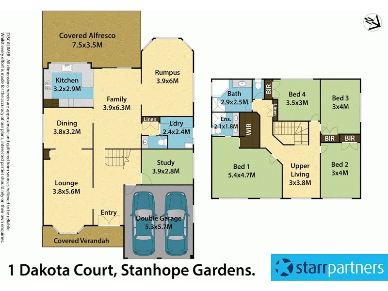 1 Dakota Court, Stanhope Gardens NSW 2768 Floorplan