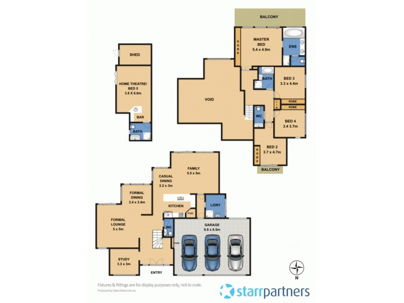 12 Waterfall Crescent, Bella Vista NSW 2153 Floorplan