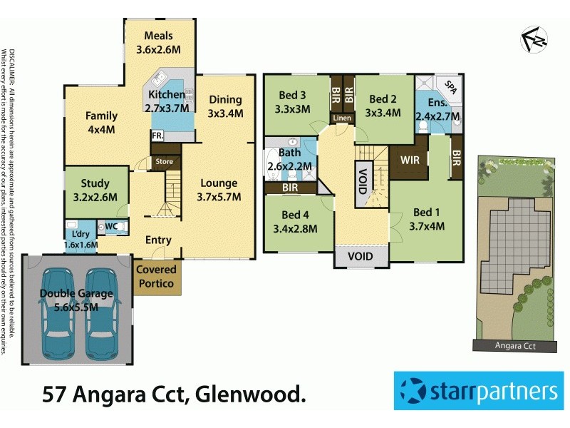57 Angara Circuit, Glenwood NSW 2768 Floorplan