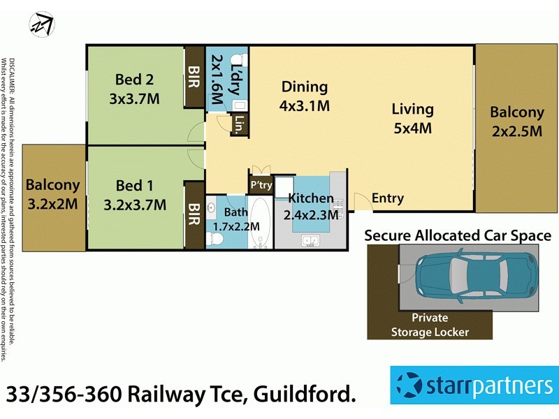 33/356-360 Railway Terrace, Guildford NSW 2161 Floorplan