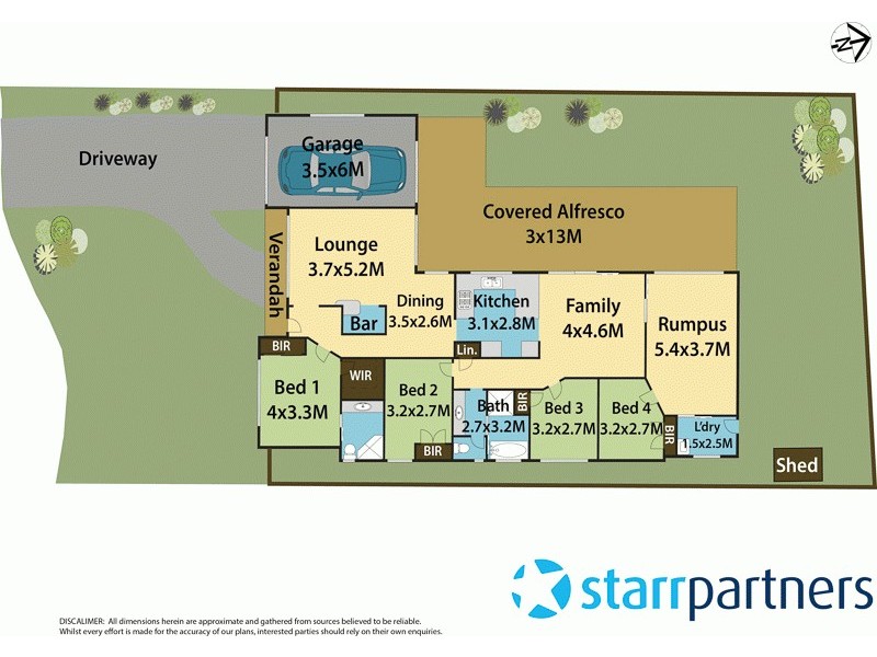 14 Parnell Avenue, Quakers Hill NSW 2763 Floorplan