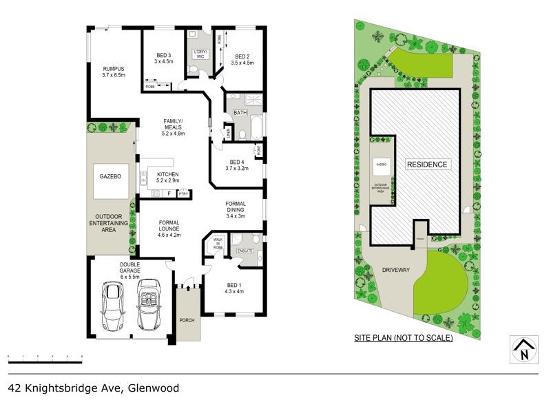 42 Knightsbridge Avenue, Glenwood NSW 2768 Floorplan