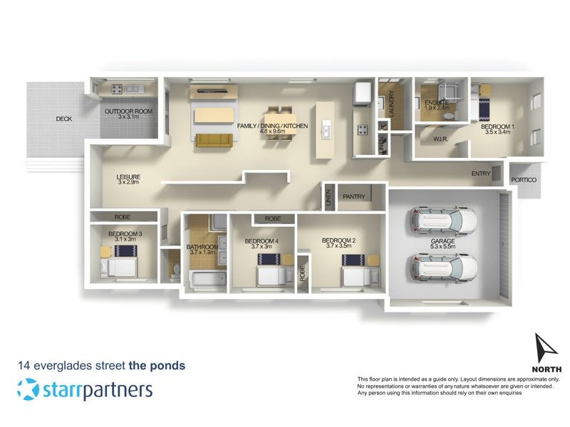 14 Everglades Street, The Ponds NSW 2769 Floorplan