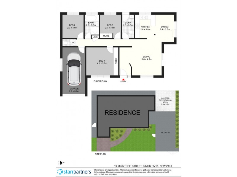 19 McIntosh Street, Kings Park NSW 2148 Floorplan