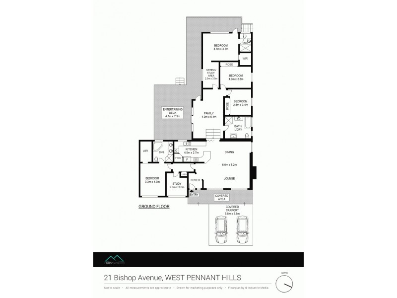 21 Bishop Avenue, West Pennant Hills NSW 2125 Floorplan