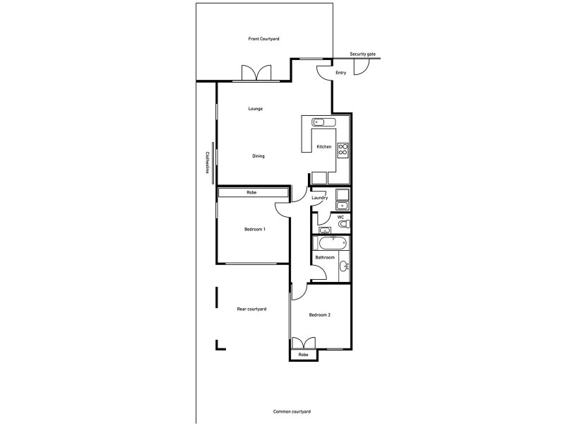 2/20 Walker Avenue, West Perth WA 6005 Floorplan