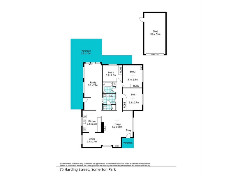75 Harding Street, Somerton Park SA 5044 Floorplan