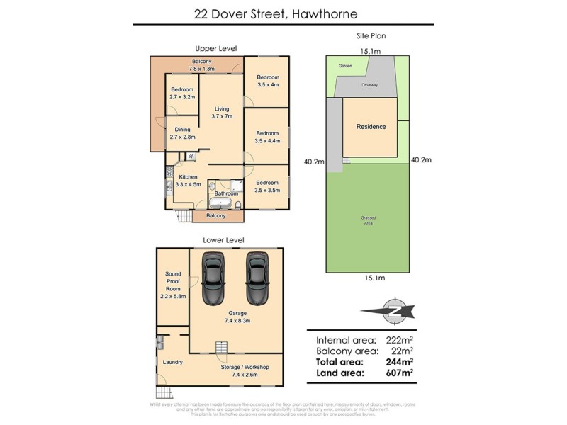 22 Dover Street, Hawthorne QLD 4171 Floorplan