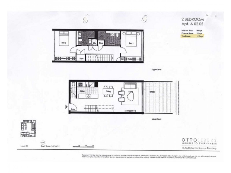 A205/26-56 Rothschild Avenue, Rosebery NSW 2018 Floorplan