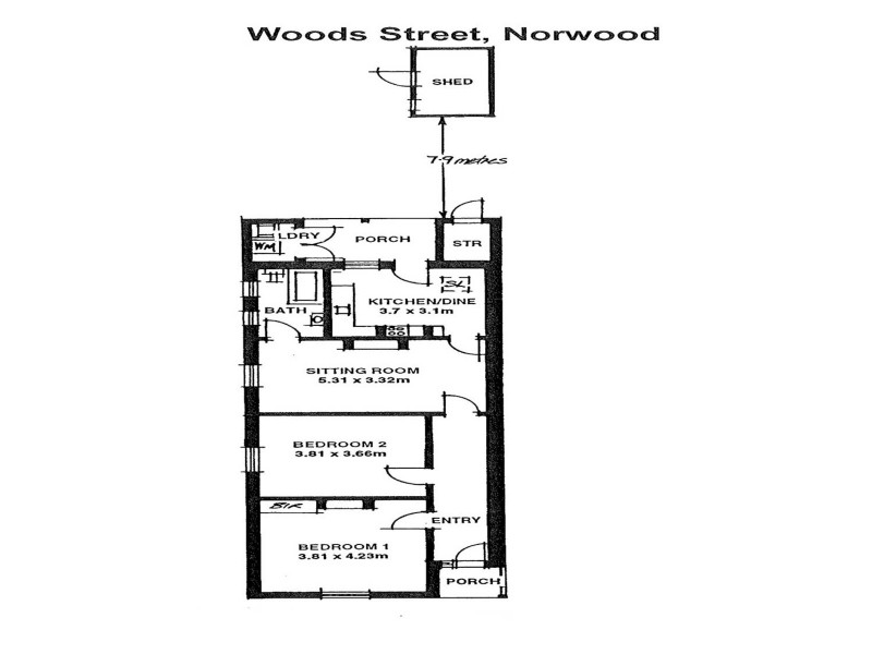 13 Woods Street, Norwood SA 5067 Floorplan